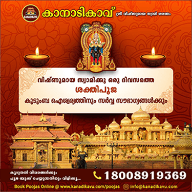 വിഷ്ണുമായ സ്വാമിക്കു ഒരു ദിവസത്തെ ശക്തിപൂജ
